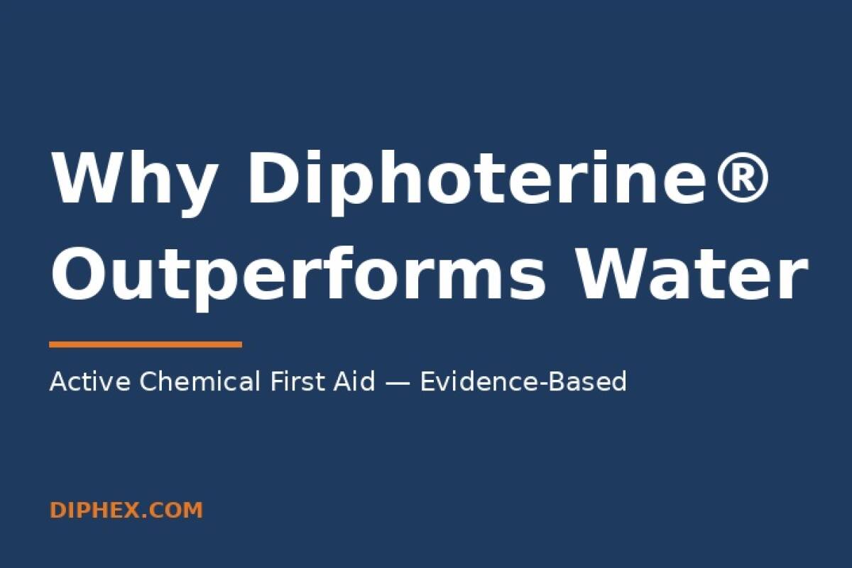 Why Diphoterine® Outperforms Water for Chemical Burns
